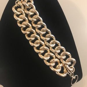 Gold chain bracelet